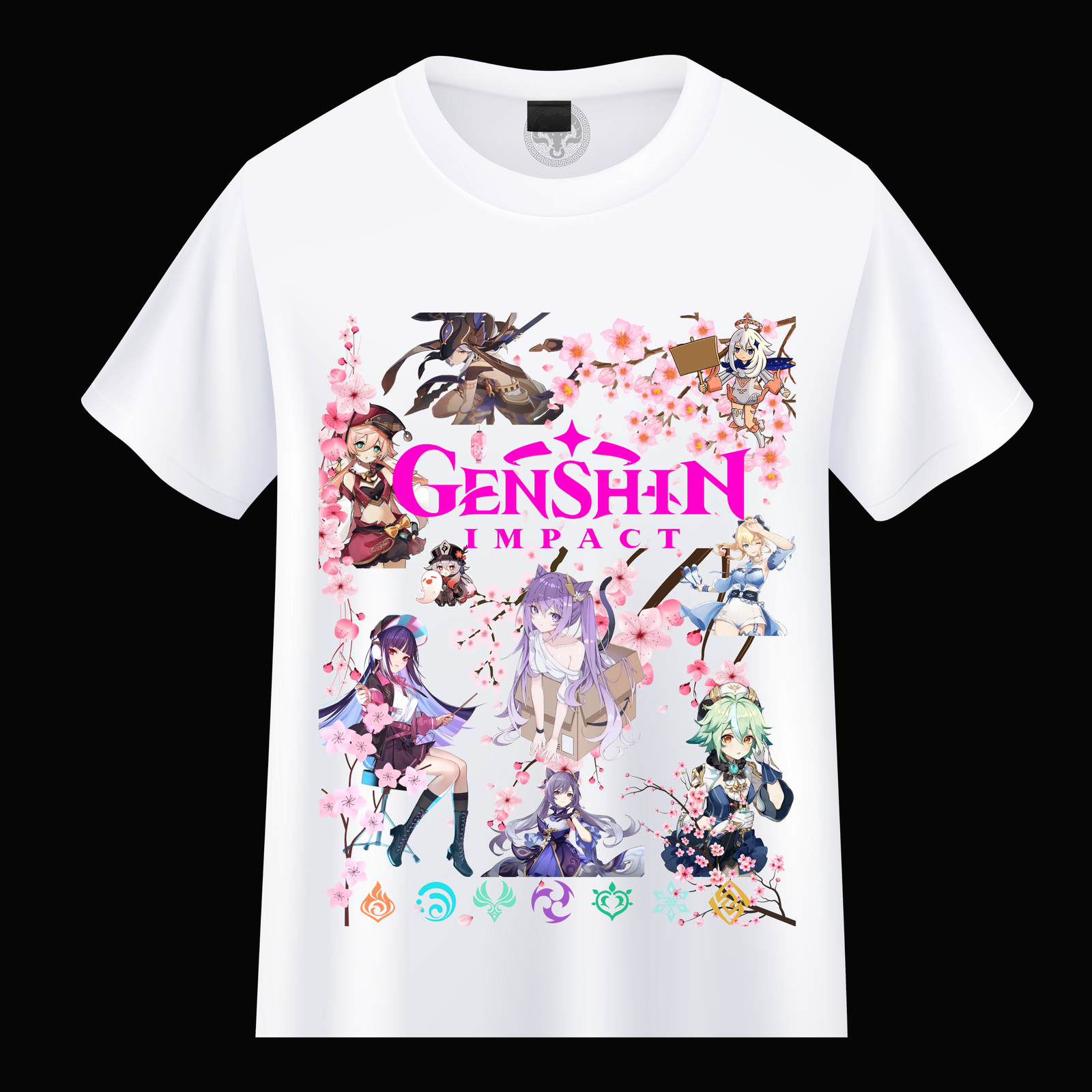 Genshin T-Shirt Mock-Up White